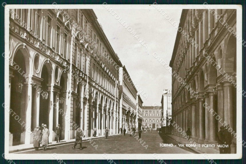 Torino Città Via Roma Portici Nuovi Foto cartolina MZ7702 – fronte