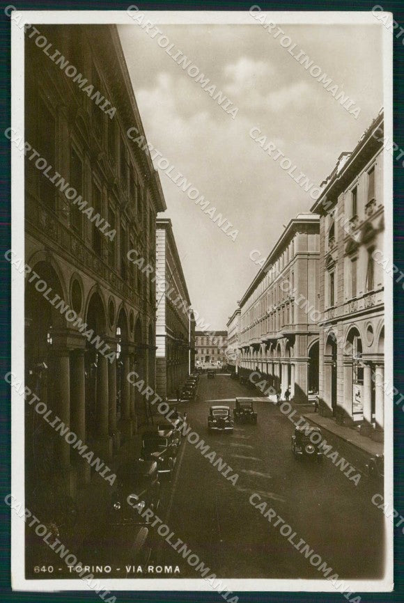 Torino Città Via Roma Automobili Foto cartolina MZ7703 – fronte