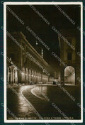 Torino Città Via Roma Torre Littoria Notturno Foto cartolina MZ7704 – fronte
