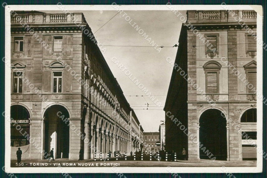 Torino Città Nuova Via Roma Portici Foto cartolina MZ7705 – fronte