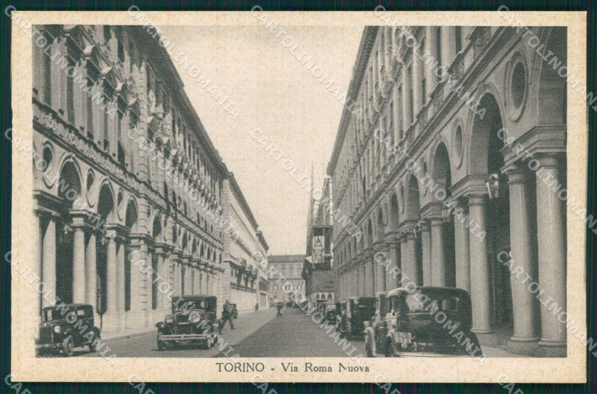 Torino Città Nuova Via Roma Automobili cartolina MZ7719 – fronte