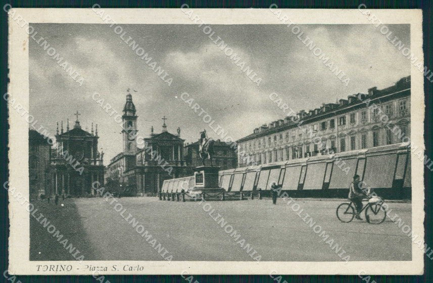 Torino Città Piazza San Carlo cartolina MZ7730 – fronte