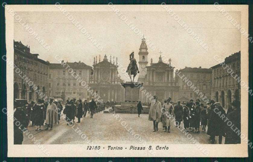 Torino Città Piazza San Carlo cartolina MZ7740 – fronte