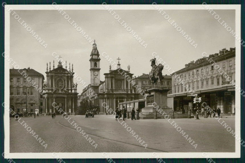 Torino Città Piazza San Carlo Stands Foto cartolina MZ7754 – fronte