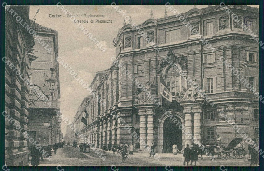 Torino Città Scuola Applicazione Arsenale di Precisione cartolina MZ7759 – fronte