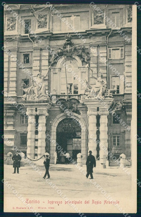 Torino Città Ingresso Principale Regio Arsenale Modiano 4189 cartolina MZ7761 – fronte