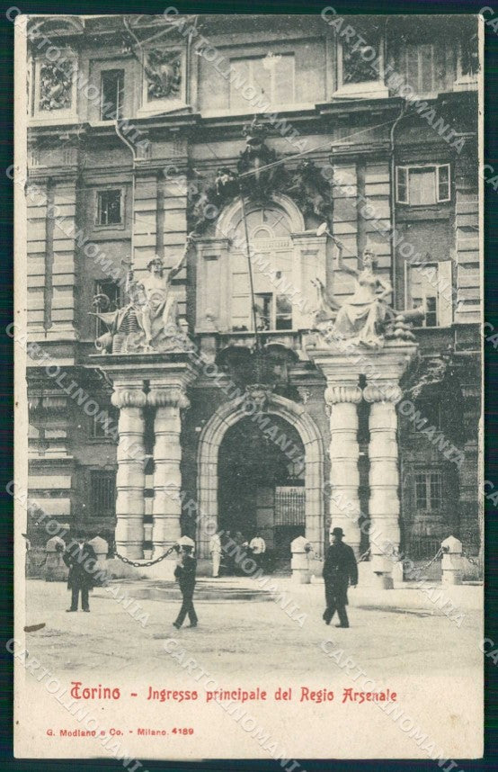 Torino Città Ingresso Principale Regio Arsenale Modiano 4189 cartolina MZ7762 – fronte