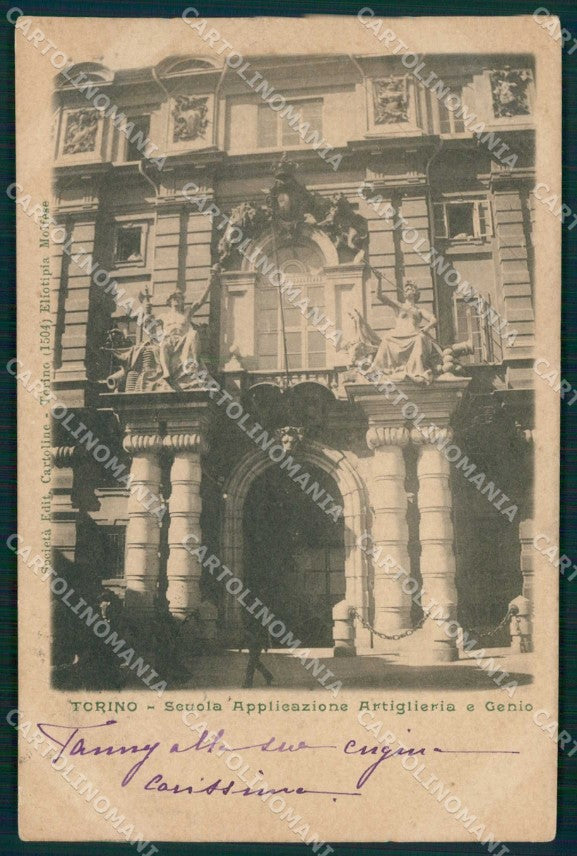 Torino Città Scuola Applicazione Artiglieria Genio cartolina MZ7763 – fronte