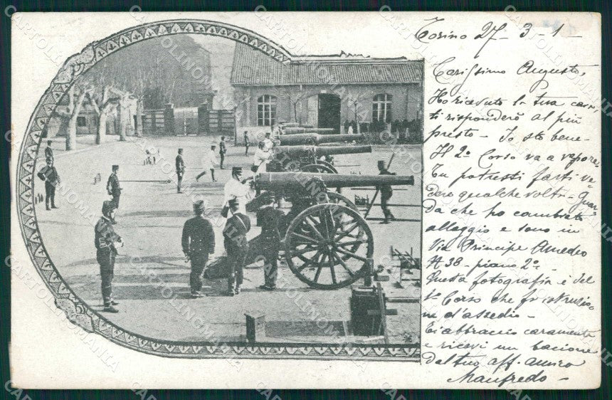 Torino Città Esercitazioni Militari Artiglieria cartolina MZ7766 – fronte