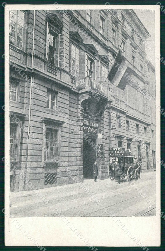 Torino Città Hotel Tre Corone Victoria cartolina MZ7769 – fronte