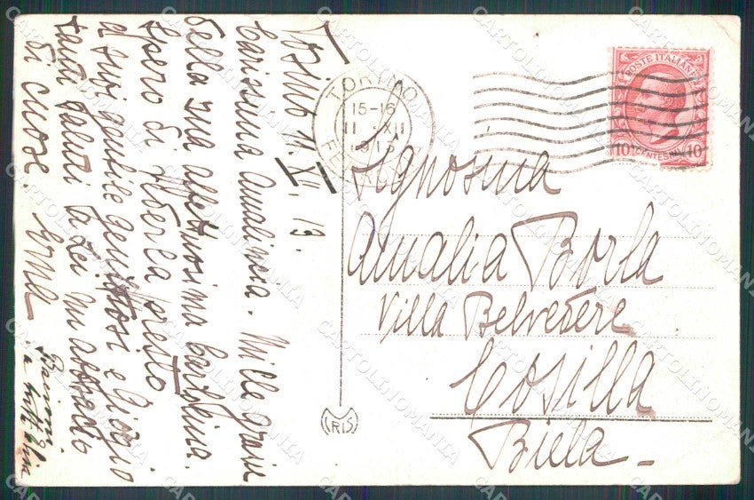 Torino Città Via Alfieri Palazzo Poste cartolina MZ7783 – retro