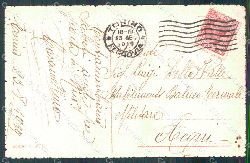Torino Città Nuovo Palazzo Poste Telegrafi cartolina MZ7785 – retro