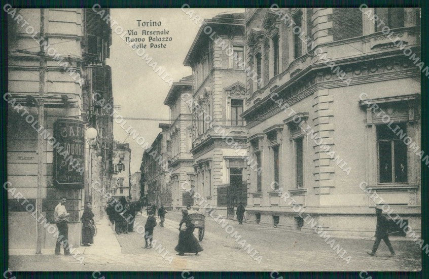 Torino Città Via Arsenale Nuovo Palazzo Poste cartolina MZ7787 – fronte