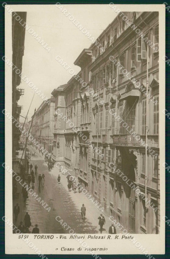 Torino Città Via Alfieri Palazzi Poste Foto cartolina MZ7797 – fronte