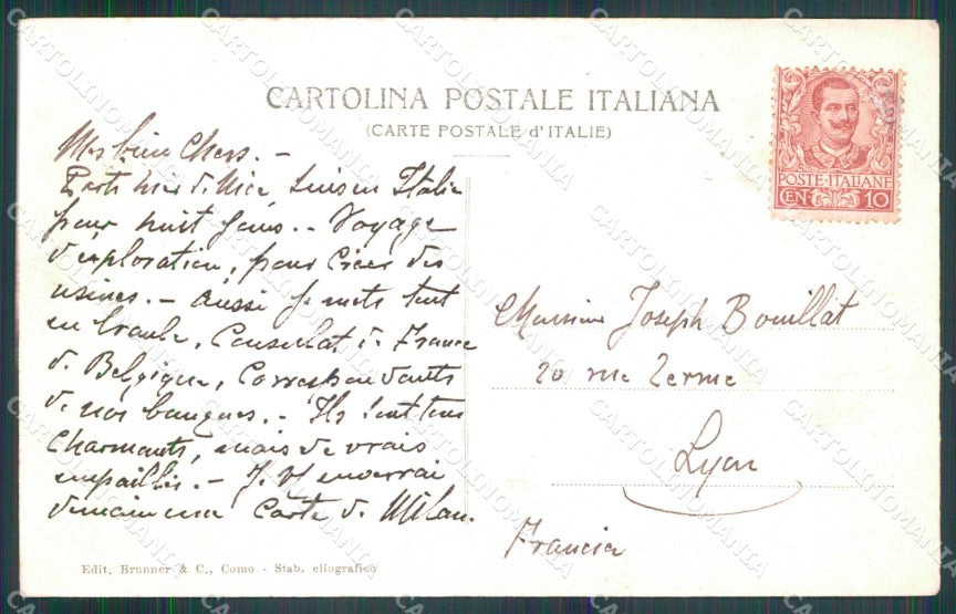 Torino Città Via Garibaldi da Piazza Castello Tram Brunner 4554 cartolina MZ7806 – retro