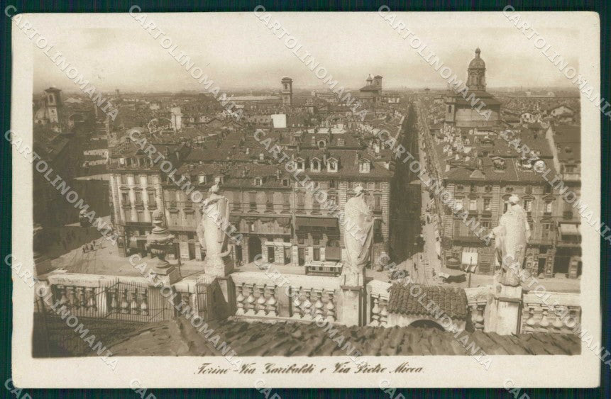 Torino Città Via Garibaldi Via Pietro Micca Tram Foto cartolina MZ7816 – fronte