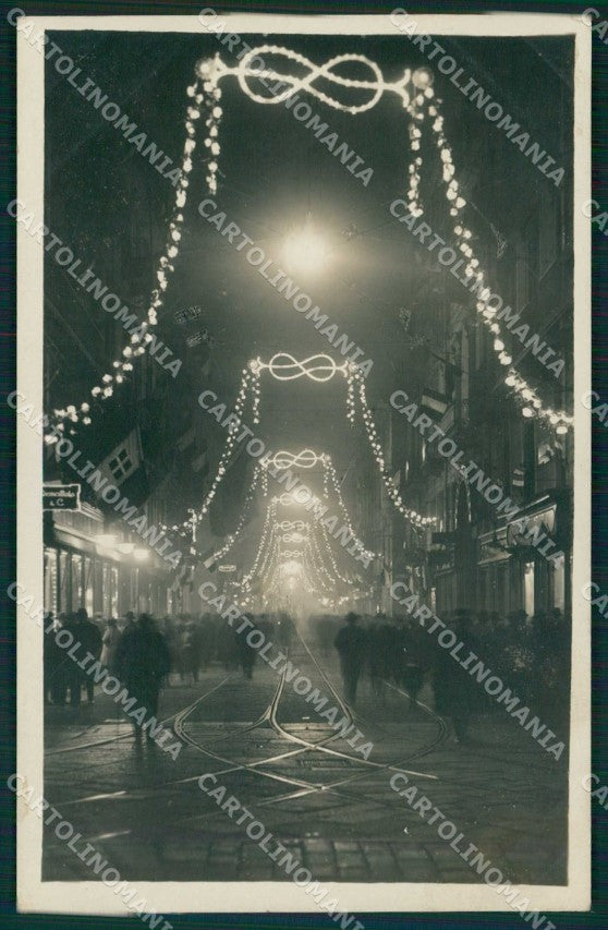 Torino Città Via Garibaldi Notturno Foto cartolina MZ7818 – fronte