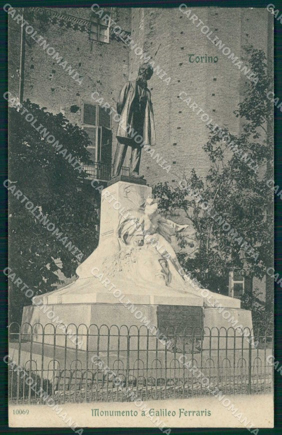 Torino Città Monumento Galileo Ferraris cartolina MZ7827 – fronte