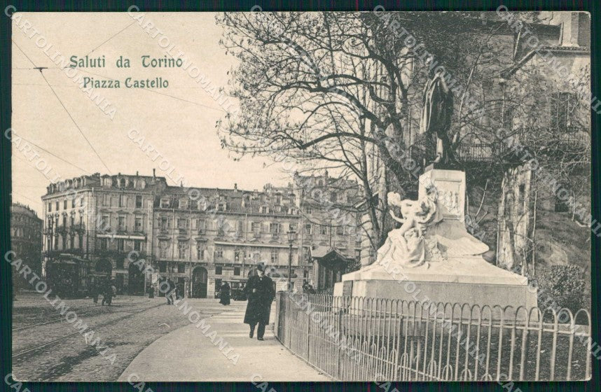 Torino Città Saluti da Piazza Castello cartolina MZ7829 – fronte