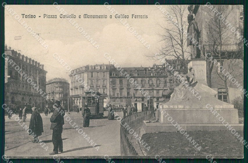 Torino Città Piazza Castello Tram Alterocca 12121 cartolina MZ7833 – fronte