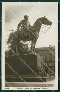 Torino Città Monumento Cavalieri d'Italia Cavalleria Foto cartolina MZ7856 – fronte