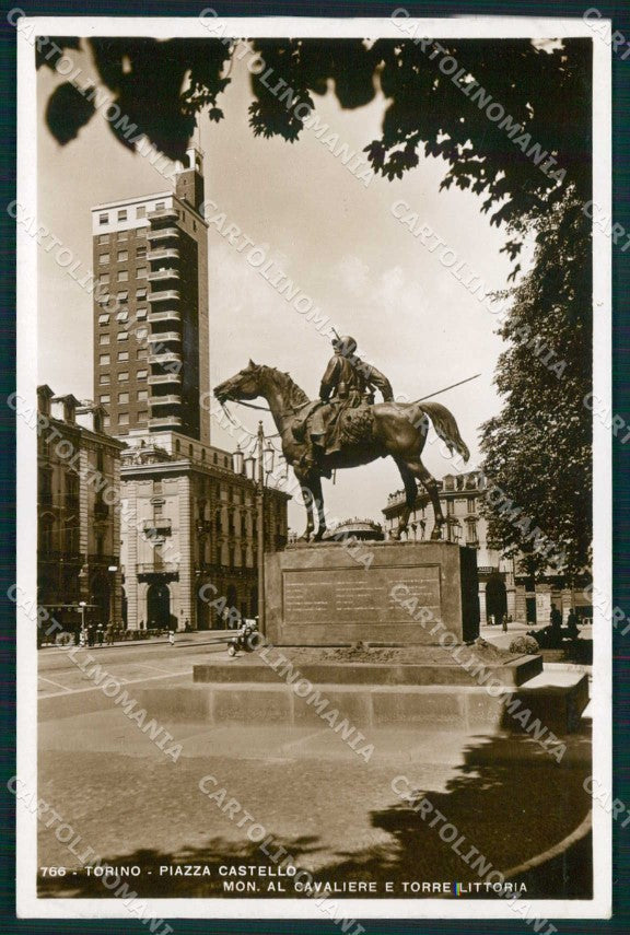 Torino Città Piazza Castello Torre Littoria Foto cartolina MZ7858 – fronte
