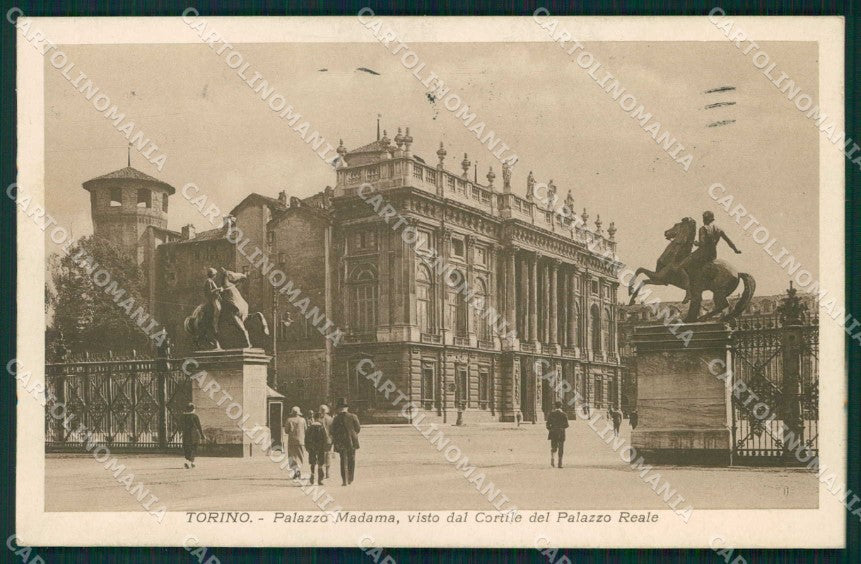 Torino Città Palazzo Madama dal Cortile Palazzo Reale cartolina MZ7866 – fronte