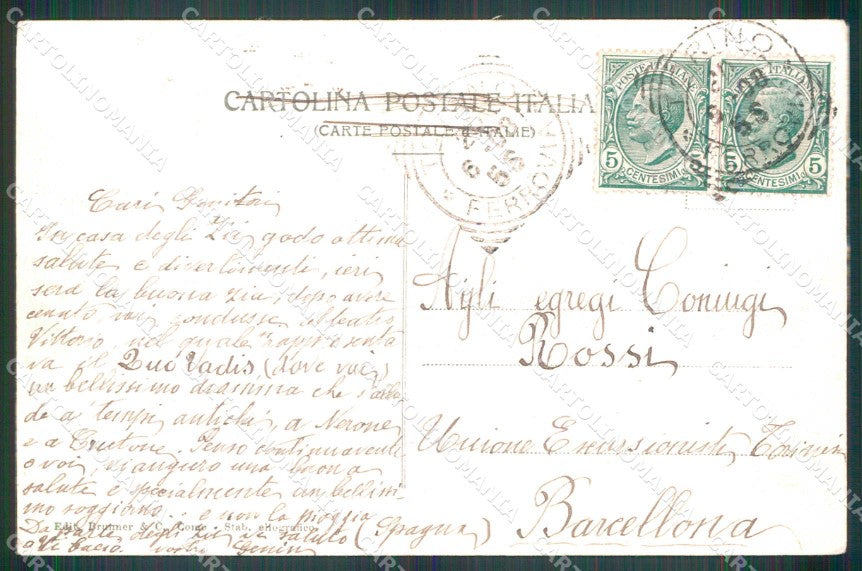 Torino Città Palazzo Madama Brunner 4639 cartolina MZ7867 – retro