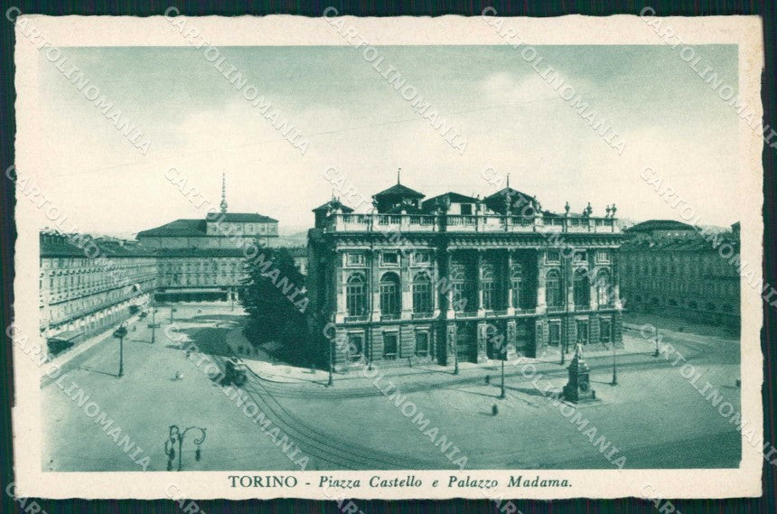 Torino Città Palazzo Madama Tram Piazza Castello cartolina MZ7870 – fronte