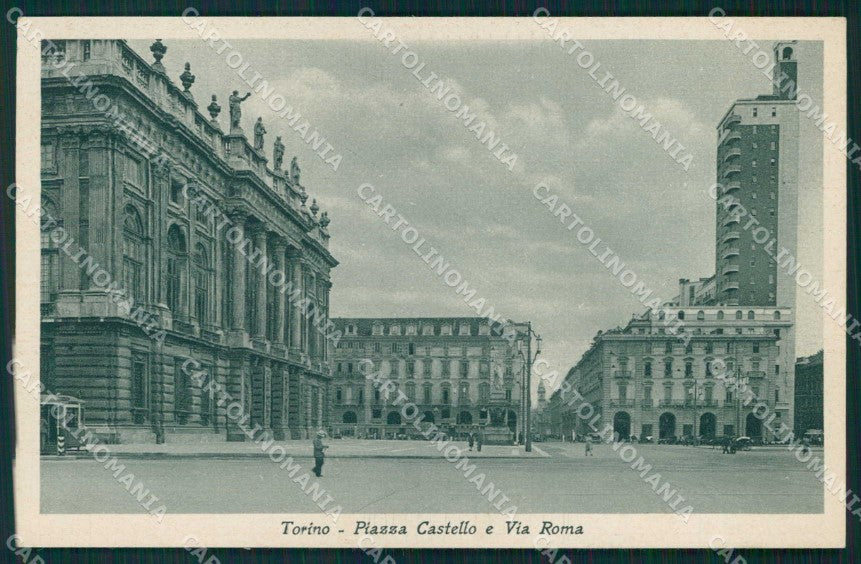 Torino Città Piazza Castello Via Roma cartolina MZ7871 – fronte