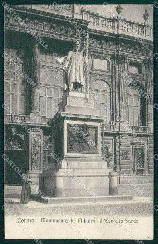 Torino Città Monumento Milanesi Esercito Sardo Modiano 10062 cartolina MZ7877 – fronte