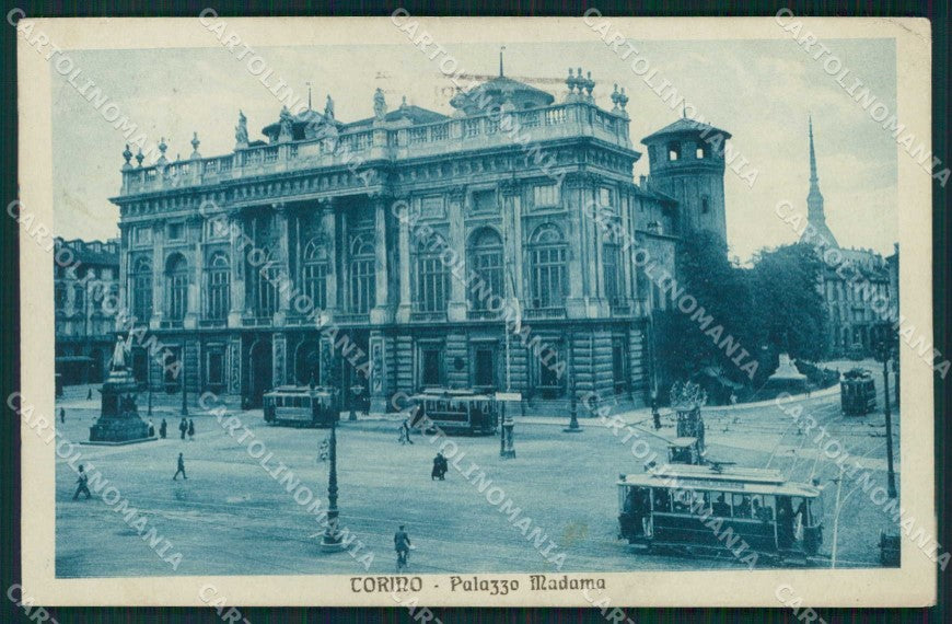 Torino Città Palazzo Madama Tram cartolina MZ7882 – fronte
