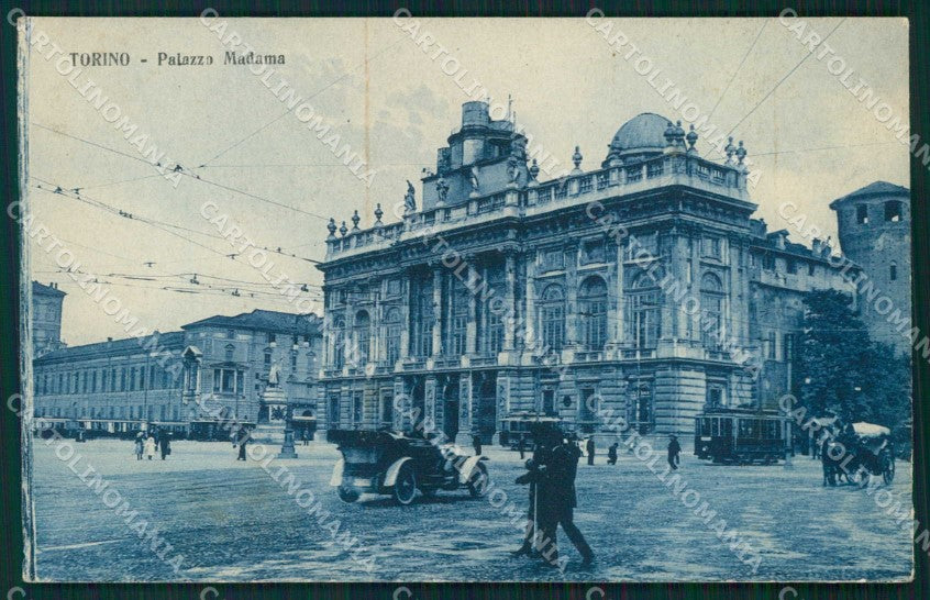 Torino Città Palazzo Madama Tram cartolina MZ7884 – fronte