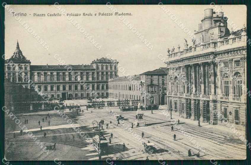 Torino Città Palazzo Madama Tram Piazza Castello Brunner 4688 cartolina MZ7888 – fronte