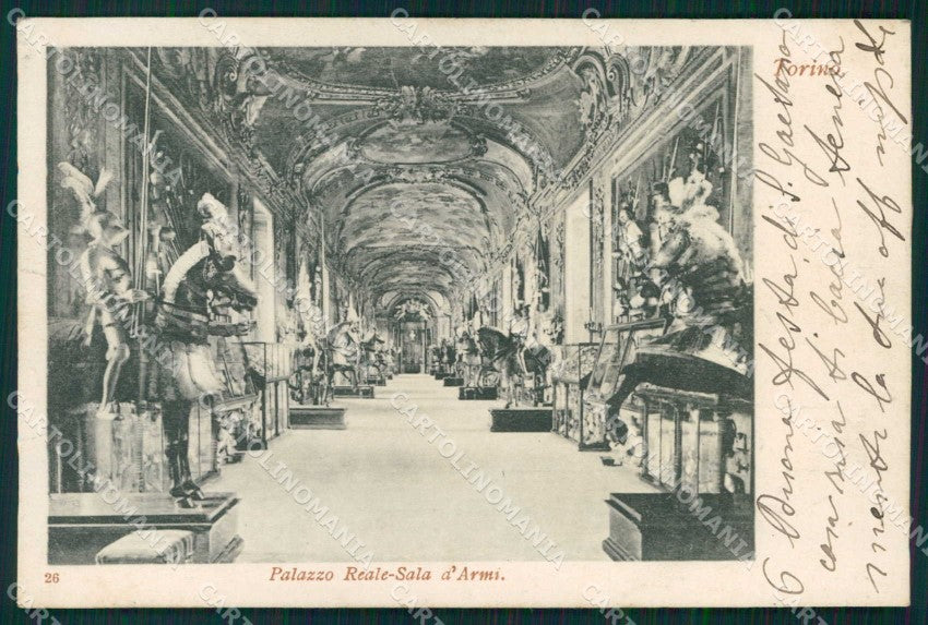 Torino Città Palazzo Reale Sala d'Armi cartolina MZ7902 – fronte