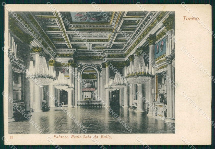 Torino Città Palazzo Reale Sala Ballo cartolina MZ7908 – fronte