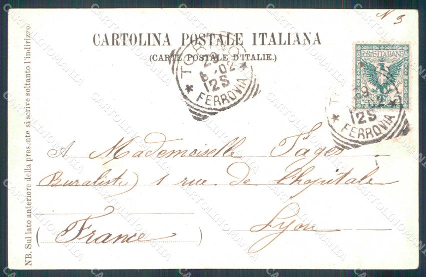 Torino Città Piazza Castello Tram Via Roma cartolina MZ7913 – retro