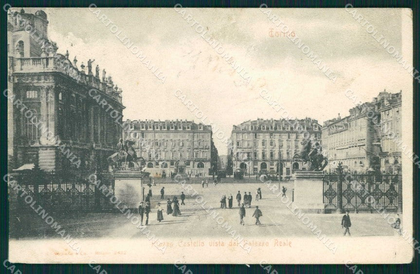 Torino Città Piazza Castello Palazzo Reale Modiano 2432 ABRASA cartolina MZ7915 – fronte