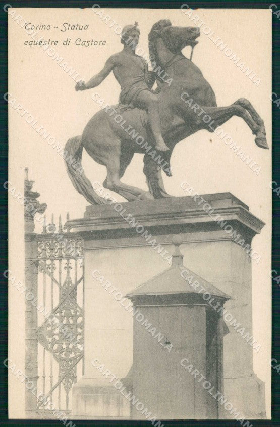 Torino Città Statua Equestre Castore cartolina MZ7917 – fronte