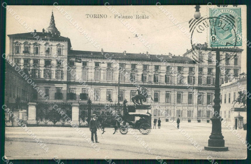 Torino Città Palazzo Reale Statue Castore Polluce cartolina MZ7923 – fronte