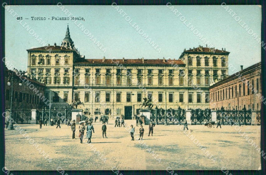 Torino Città Palazzo Reale Statue Castore Polluce cartolina MZ7925 – fronte