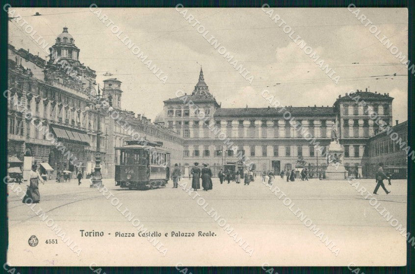 Torino Città Palazzo Reale Tram Brunner 4551 SCOLLATA cartolina MZ7931 – fronte