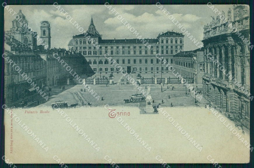 Torino Città Palazzo Reale Tramway Cavallo Rommler 8409 cartolina MZ7935 – fronte