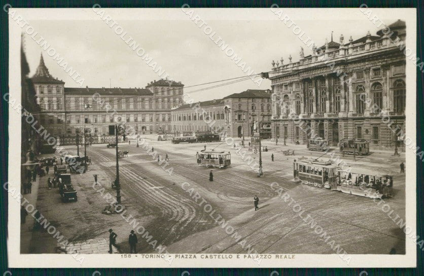 Torino Città Palazzo Reale Piazza Castello Tram Foto cartolina MZ7950 – fronte
