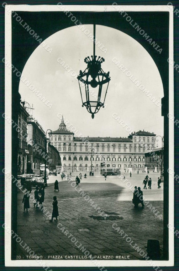 Torino Città Palazzo Reale Piazza Castello Tram Foto cartolina MZ7951 – fronte