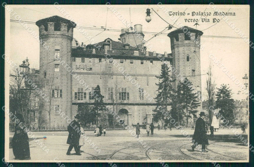 Torino Città Palazzo Madama Verso Via Po cartolina MZ7956 – fronte