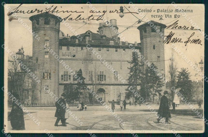 Torino Città Palazzo Madama Verso Via Po cartolina MZ7957 – fronte