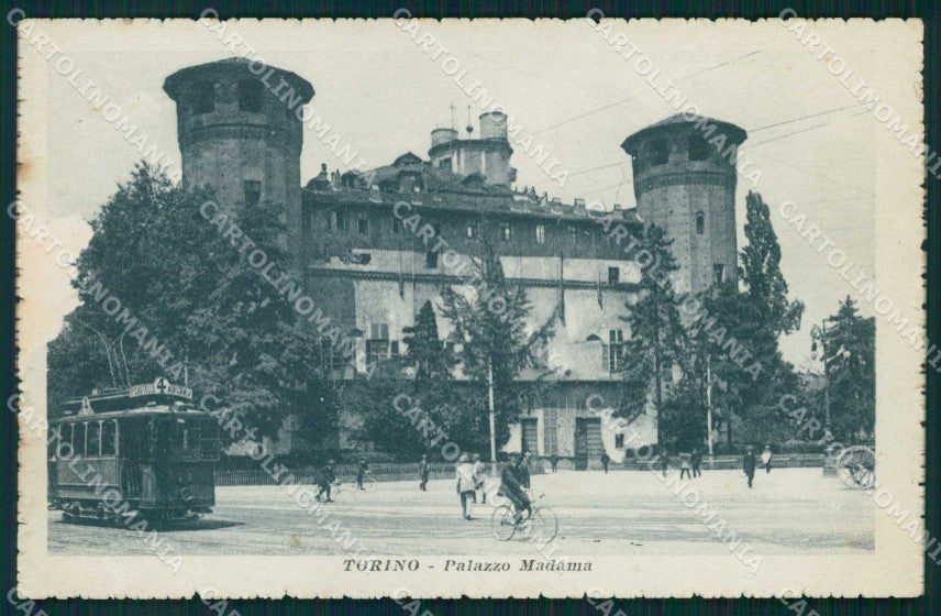 Torino Città Palazzo Madama Tram cartolina MZ7958 – fronte