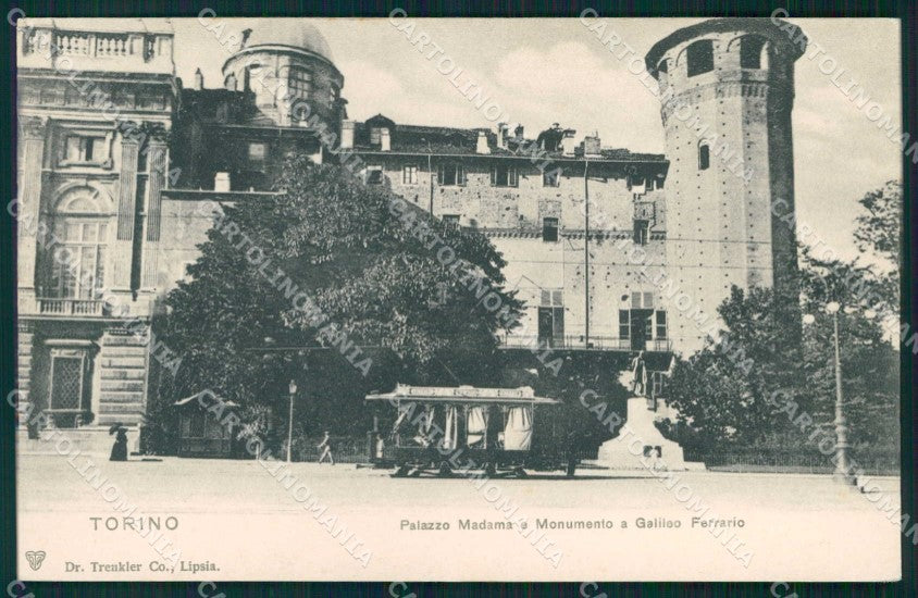 Torino Città Palazzo Madama Monumento Ferraris Trenkler cartolina MZ7967 – fronte