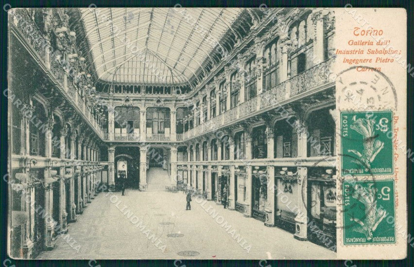 Torino Città Galleria Subalpina Trenkler ABRASA cartolina MZ7978 – fronte